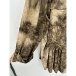 Sami & Jo  Tunic Women 3X Brown Cream Tie Dye Roll Tab Artsy Dark‎ Goth Grunge Photo 2