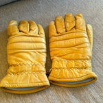 None Super cool yellow real leather gloves Photo 0