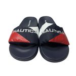 Nautica Women’s Blue Red & White Slide Sandals Size 10 Photo 2