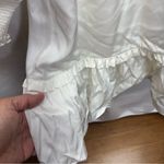 Designer Remix Dress Mini Ruffle White Boho Cotton Cottagecore Fit Flare Small Size M Photo 8