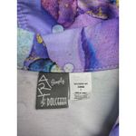 Simply Art by Dolcezza Watercolor Jacket 100% Cotton Gold Accents Sz L Purple Size L Photo 2