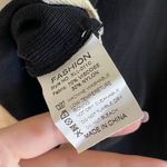 Amazon size large black and white knit short sleeve popover neutral clean girl Photo 4