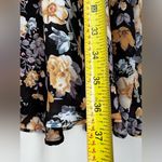 Hello Molly  Black Floral Surplice Midi Dress babydoll lightweight 4 Photo 7