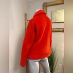 J.Crew Fleece Sherpa Women’s XS Red Orange Half Zip Pullover Jacket Photo 6