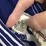 Vintage 70’s Young Edwardian spaghetti strap surplus Hawaiian print sundress S* Blue Photo 12