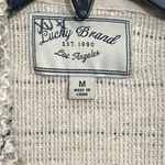 Lucky Brand  Marled Knit Tweed Moto Asymmetrical Zip Up Jacket - Size Medium Photo 4