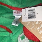 Secret Santa Womens Green Elf #Selfie Plush Sleep Set L Hooded Sweatshirt Socks Size L Photo 4