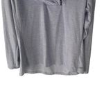 New Balance Size M Half Zip Funnel Neck Long Sleeve Light Blue Pullover Sweater Photo 3