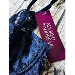 Adore Me Adored By Women's Chelsey Unlined Underwire Bra Lace Navy Blue 36A NWT Photo 3