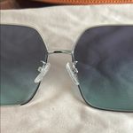 Tory Burch  Silver Sunglasses with Orange Case Photo 5