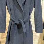 Calvin Klein Tench Overcoat Charcoal Gray Angora Wool Womens Size 4 Regency Photo 2