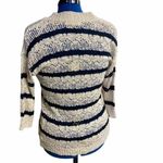 Pink Rose  Women’s Cardigan Sweater Shrug Cream & Black Size Large‎ Photo 2