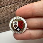 Dental Assistant Emblem Health Badge Brooch Pin Enamel & Gold Tone Photo 3