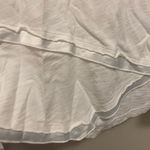 Soft Surroundings  Womens White V Neck Tee T Shirt M Medium 38” Detail Bottom Photo 2