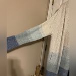 Charlie Paige NWOT  White and Blue Ombré Duster Open Front Cardigan Sz L XL Photo 2