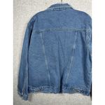 Bill Blass NEW Vintage  Denim Jacket Womens Large Blue Jean 90s Pockets Button Photo 3