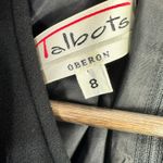 Talbots  Oberon Black Wool Dress 8 Vintage Old Money Dark Academia Minimalist Photo 2