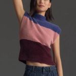 Anthropologie  Maeve Colorblock Eyelash Sweater Vest NEW Photo 0