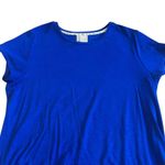 Anthropologie Dolan  Royal Blue High Low Mini Dress Stretch Knit Size Medium Photo 1