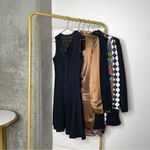 Theory  Bonbi Wool Ameera Fabric Zipper Front Fit Flare Sleeveless Dress Photo 7