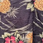 Tommy Bahama Vintage  Gray Floral Sleeveless Mini Dress 100% Silk Size 6 Tropical Photo 4