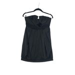 BCBGMAXAZRIA  Women's Black Ruched Sweetheart Strapless Mini Bubble Dress Size 04 Photo 2