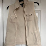 CHAPS  Off-White Fleece Vest Photo 0