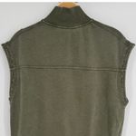 Anthropologie Daily Practice Half Zip Sweatshirt Vest Small Green Athleisure Casual Layering Photo 6