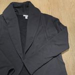 James Perse Standard French Terry Draped Open Cardigan Jacket Black Size S/M Photo 5