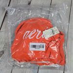 Aerie Orange Textured Lettuce Hem Scoop Bikini Swim Top Crop Bra L Photo 9
