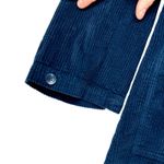 Poetry Cotton Corduroy Shirt Dress Women's 10 Dark Petrol Blue Button Front NWT Photo 2