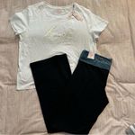 Victoria's Secret Victoria’s Secret T-shirt and foldover bootcut leggings set Photo 0