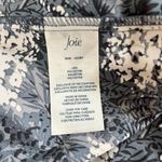 Joie  Baltic Floral Print Ruffle High Neck Satin Sleeveless Blouse Photo 4