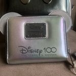 Disney NEW  100 Platinum Mickey Mouse Loungefly Backpack & Wallet set - NWT Photo 2