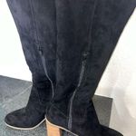Target Brand Faux Suede Black Knee High Length Boots Chunky Heel Size 9.5 Photo 7
