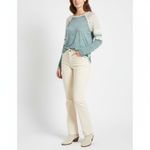 Fitz + Eddi  Blue & Ivory Long Sleeve Tee T Shirt L Photo 6