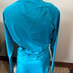 Nike Pro Combat Womens XL Turquoise Half ZIP ThermaFit Jacket Photo 2