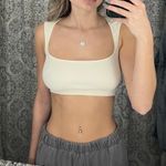 Urban Outfitters Off-white Cropped Top Photo 0