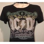 AC/DC Black vintage 2000  black ice shirt Sz Large‎ Burnwash semi sheer Photo 1