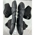 OutPro Women's Sandals Size 8.5 Black Hook And Loop Strap Vacation Beach Walk Photo 4