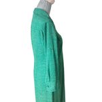 CAbi  429 Emerald Green Dotted Kelly Shirt Dress S 3/4 Roll Tab Sleeves Photo 5
