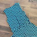 Donna Morgan Womans Blue Green Abstract Dress  Size 6 Photo 1