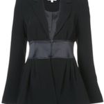 Cinq à Sept Cinq a Sept Lane Black Silk Blazer Jacket NEW w/ Tags NWT Size 4 Single Breasted Photo 3