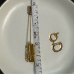 Vintage Gold Stick Pin of Antique Retro Phone Photo 5