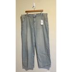 Mango NWT  Low Rise Wide Leg Jeans in Medium Vintage Blue 16 Photo 3