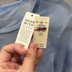 Aerie New!  Blue Magic Mesh Cropped Long Sleeve T-shirt Sheer Womens Size Medium Photo 2