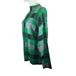 Jones New York Green Black Plaid Mock Neck Sweater | Size M | NWT Photo 4