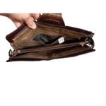 Vintage Genuine Eel Skin Shoulder Bag – Chocolate Brown – Made in Korea Photo 6