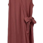 Roxy  Wrap Dress 8 Pink Mauve Mini Sleeveless V-Neck Tie‎ Rhythm Luck Lightweight Photo 0