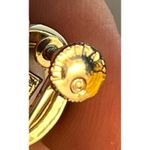 VTG Longcraft Dancing Girl Cameo French Style Earrings Screwback Coquette Blue Photo 4